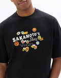 Celio Sakamoto Days - Cup noodles and black t-shirt - Black