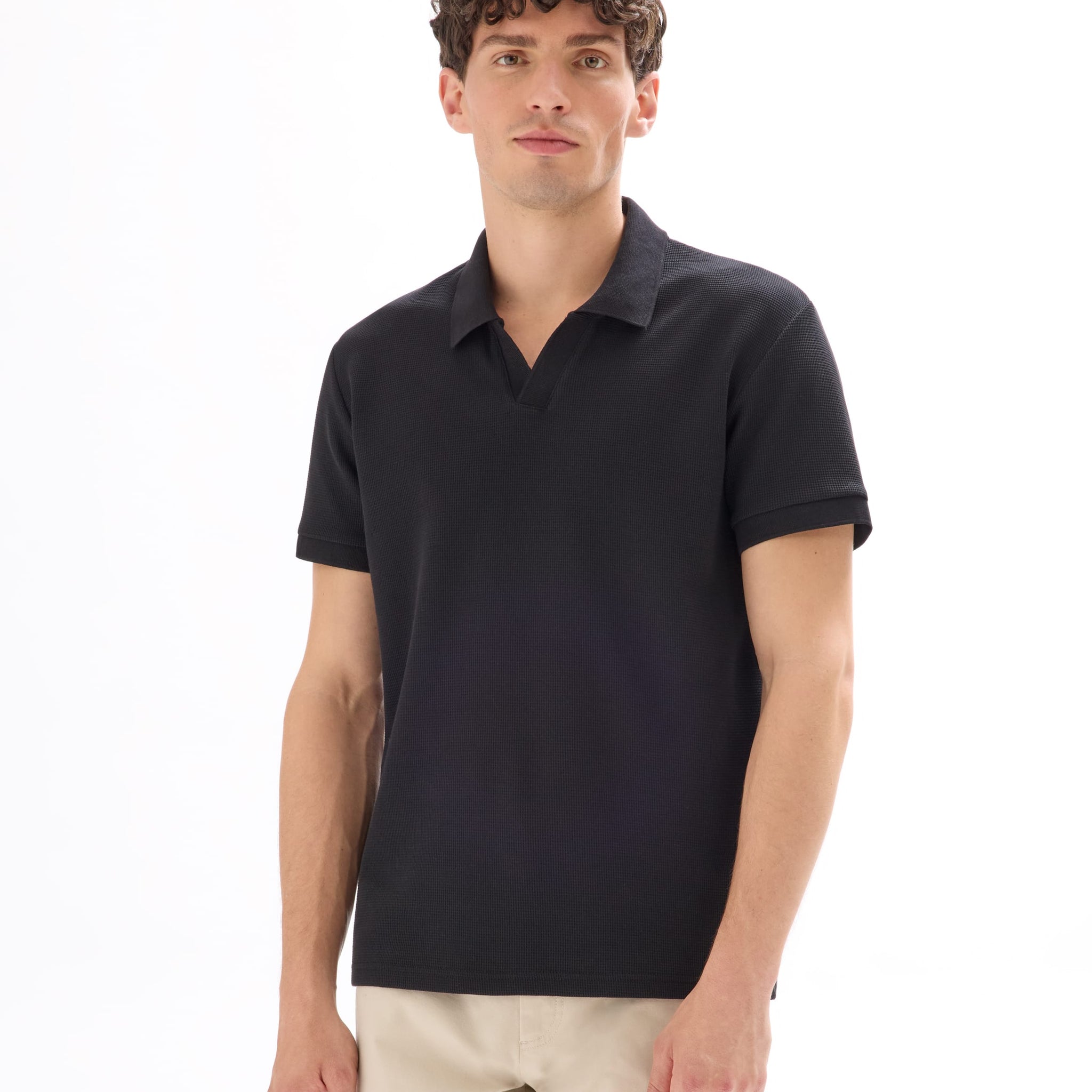 black Short sleeves Polo