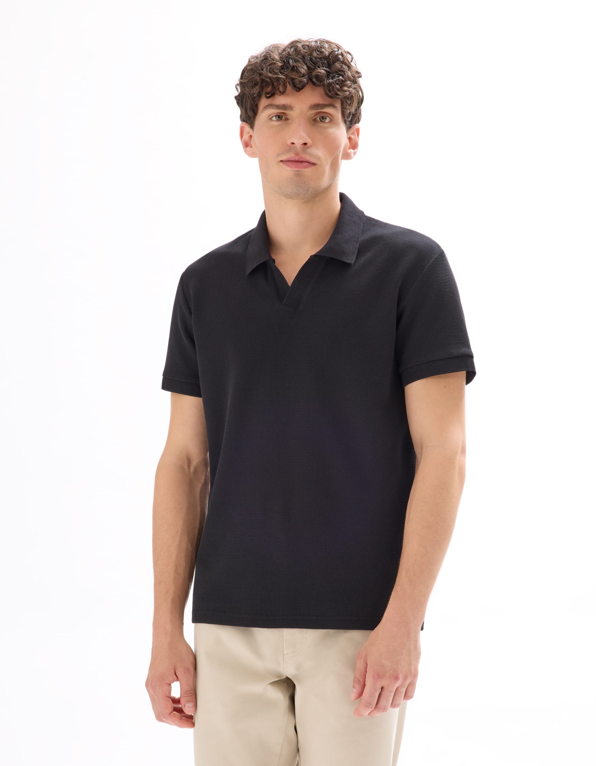 black Short sleeves Polo