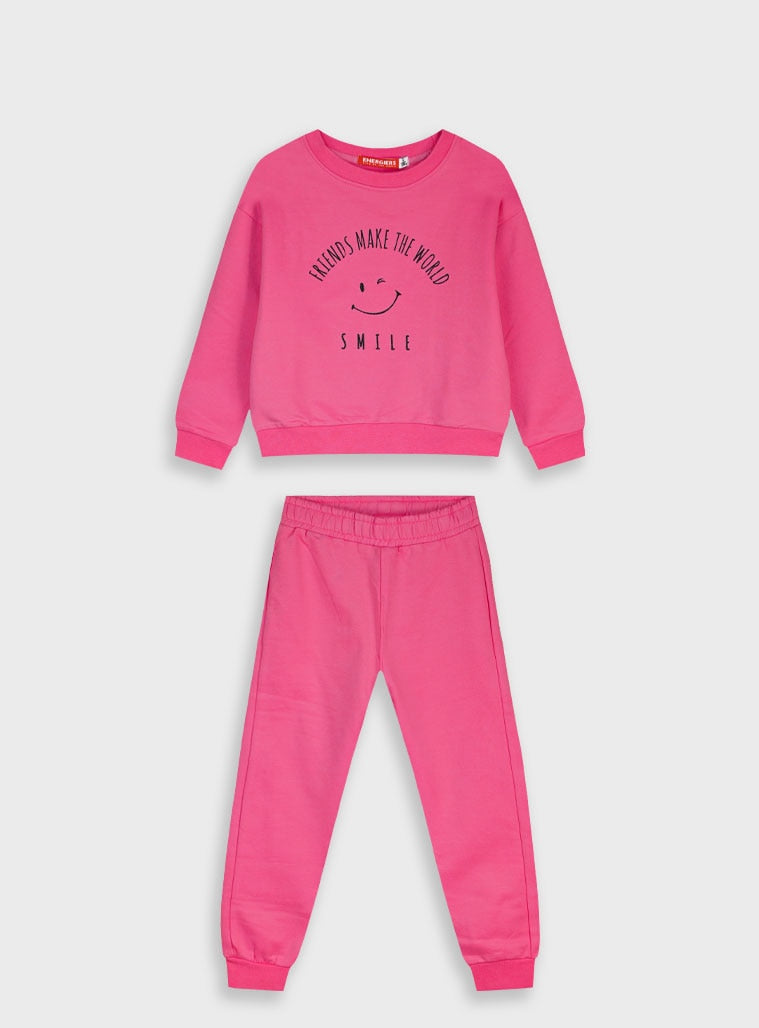 Pink Tracksuit(Blouse,Trousers) for Girls