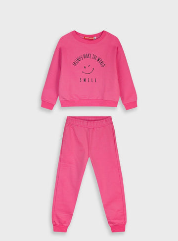 Pink Tracksuit(Blouse,Trousers) for Girls