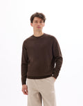 Dark Brown Crew Neck Jumper - Celio Lebanon