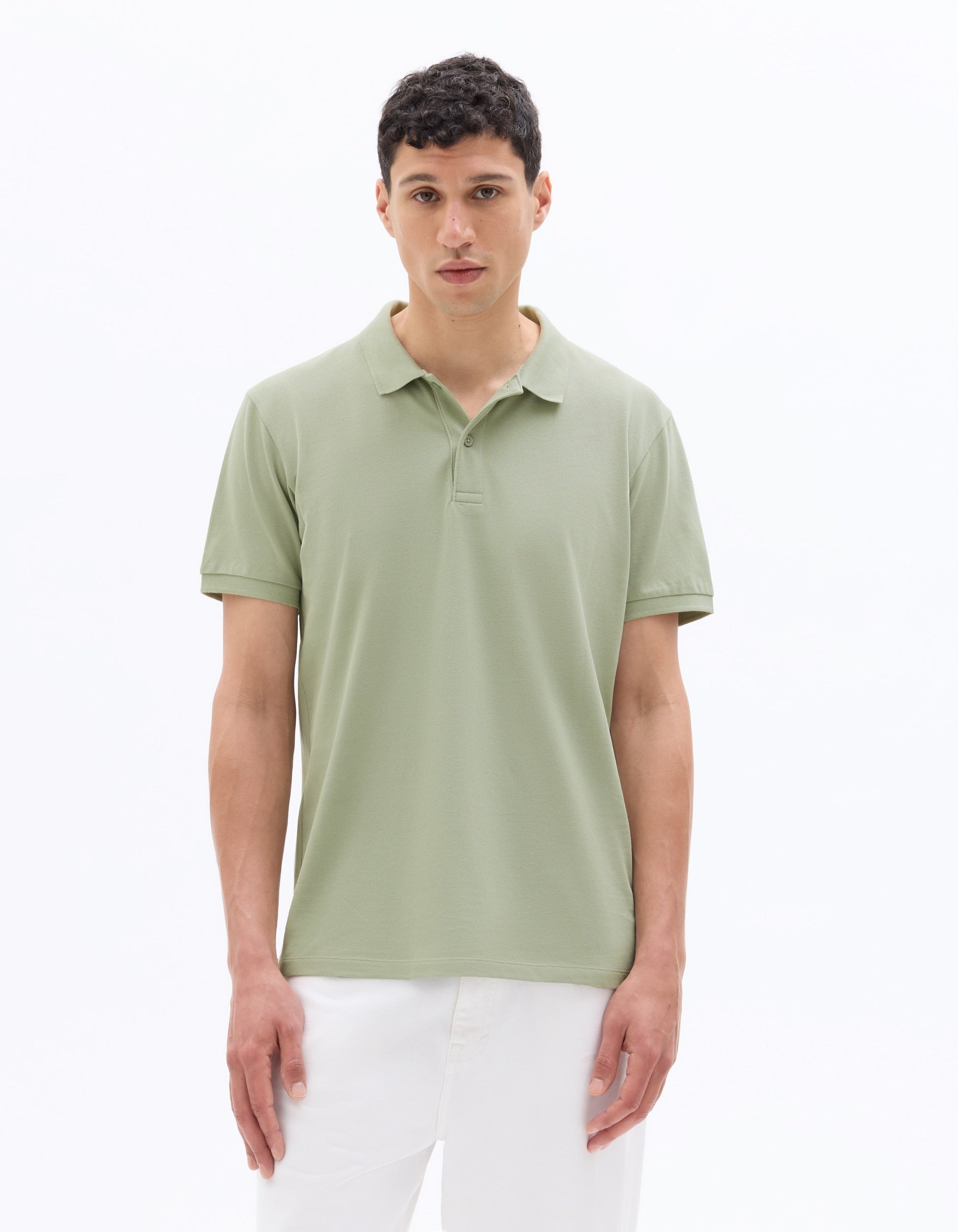 Regular Fit pique Polo Shirt - 100% Cotton Celio