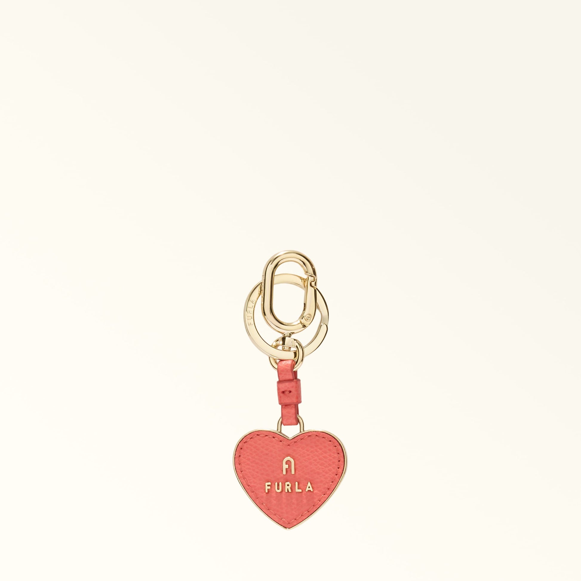 Furla Camelia Keyring Heart in Orange - Charms 