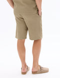 Regular Fit Honeycomb 100% Cotton Bermuda Shorts Celio