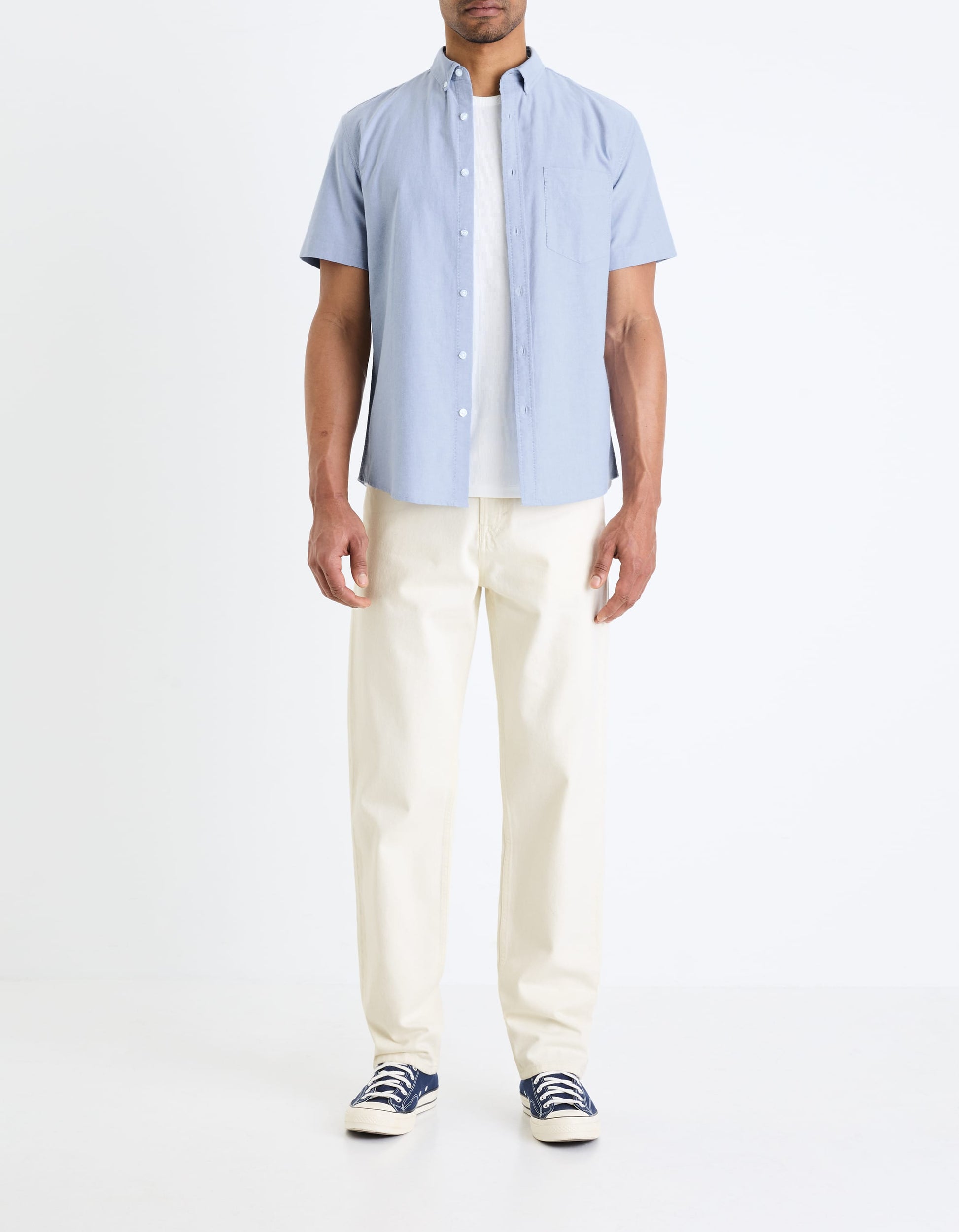 blue Short sleeves Shirt