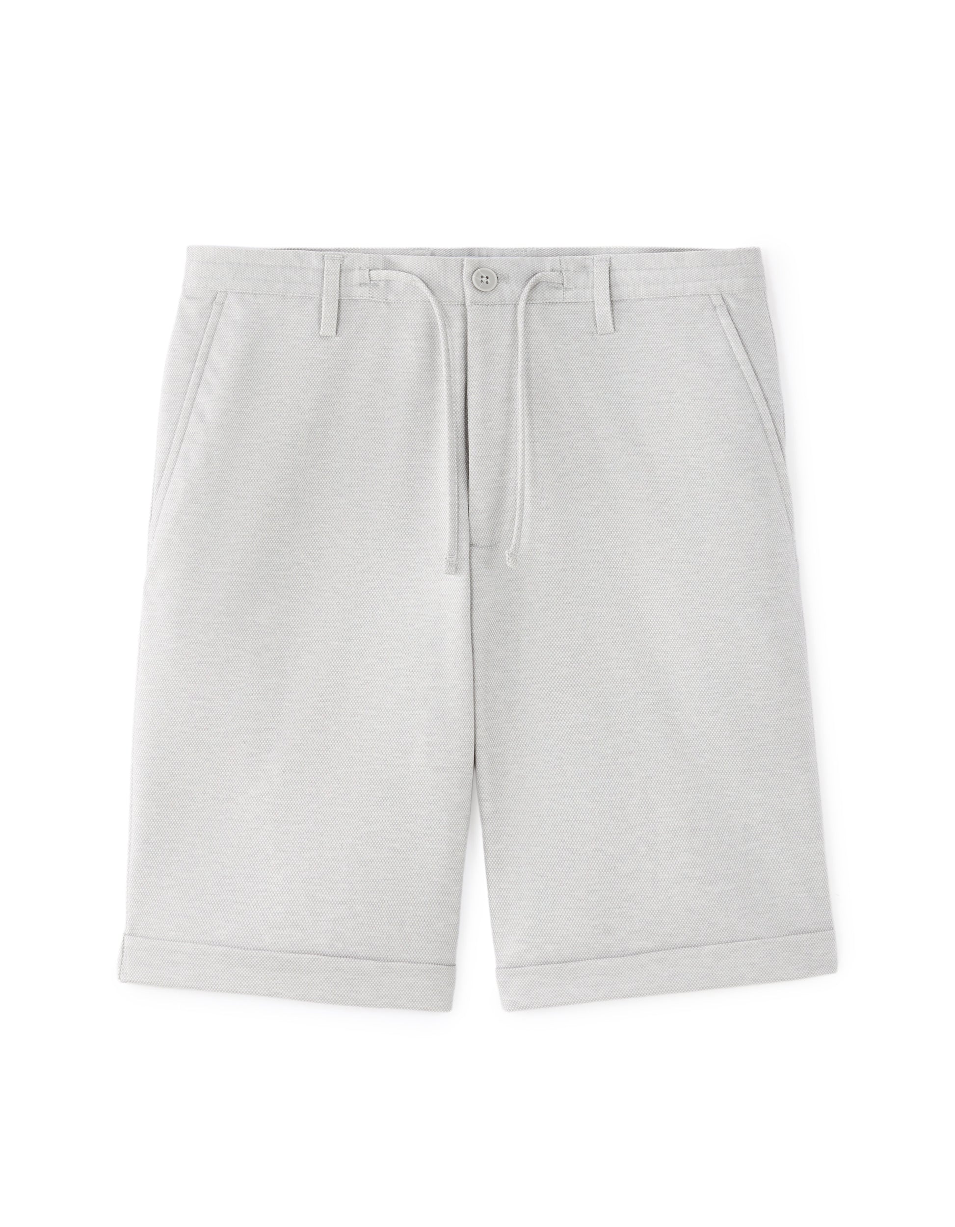 Celio Light Grey 24/7 Knit Bermuda Shorts - Grey