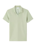 Celio Regular Fit Cuban Collar Cotton Blend Polo - Green