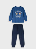 Cotton Boy Pyjamas - Navy
