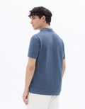 Regular fit waffle-knit polo shirt Celio