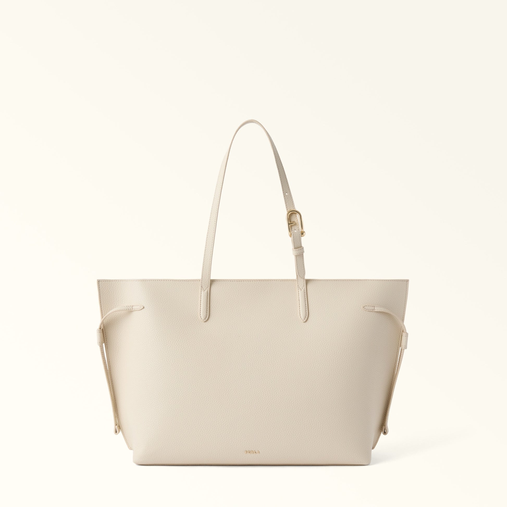 Furla Ava L Tote W/Zip in White - Bags 