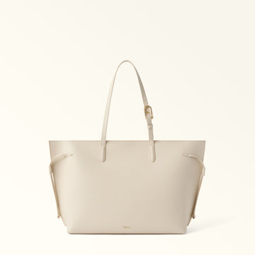 Furla Ava L Tote W/Zip in White - Bags 
