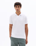 Celio Regular Fit Waffle Knit Polo - White