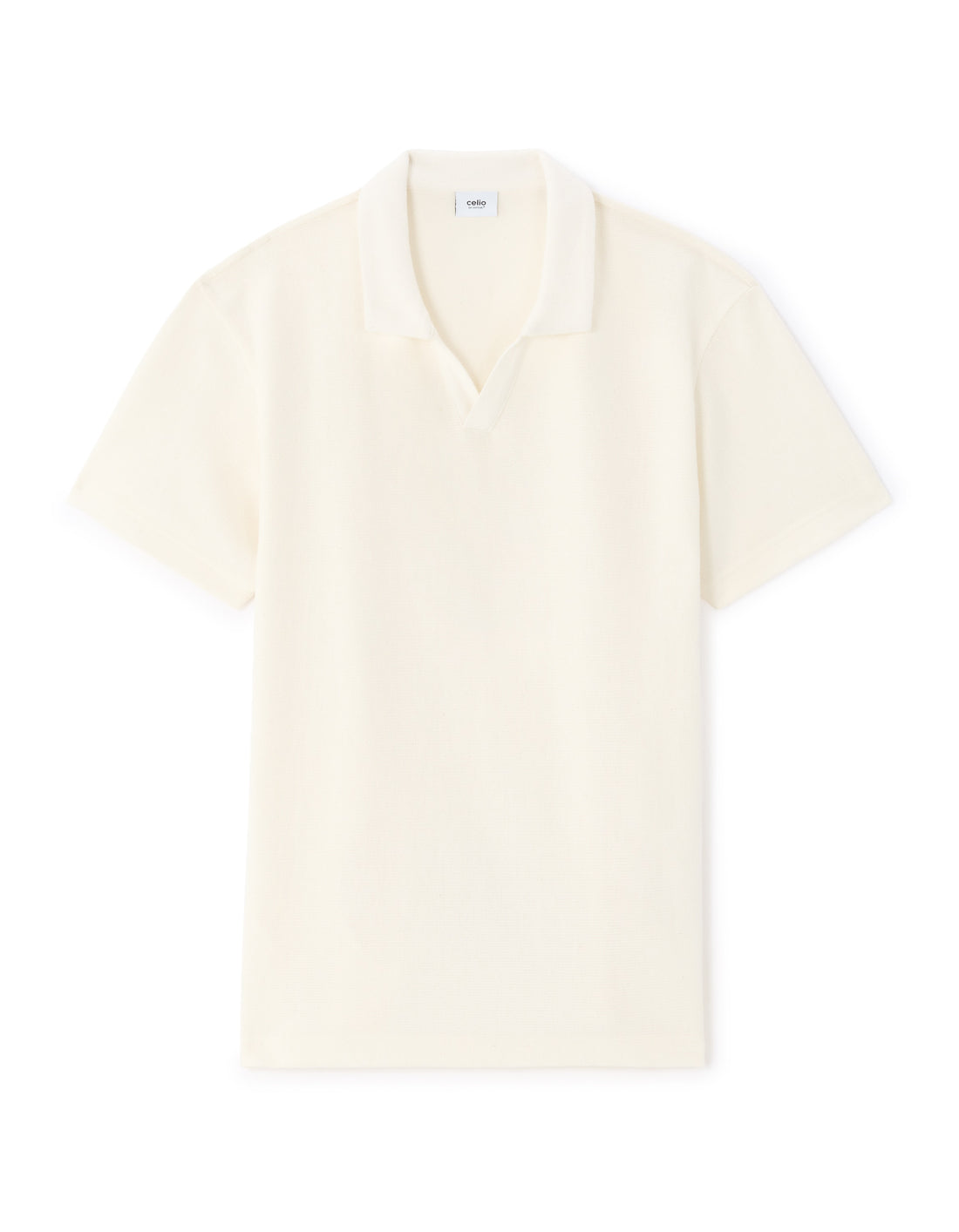 Celio Regular Fit Knit Polo - Beige