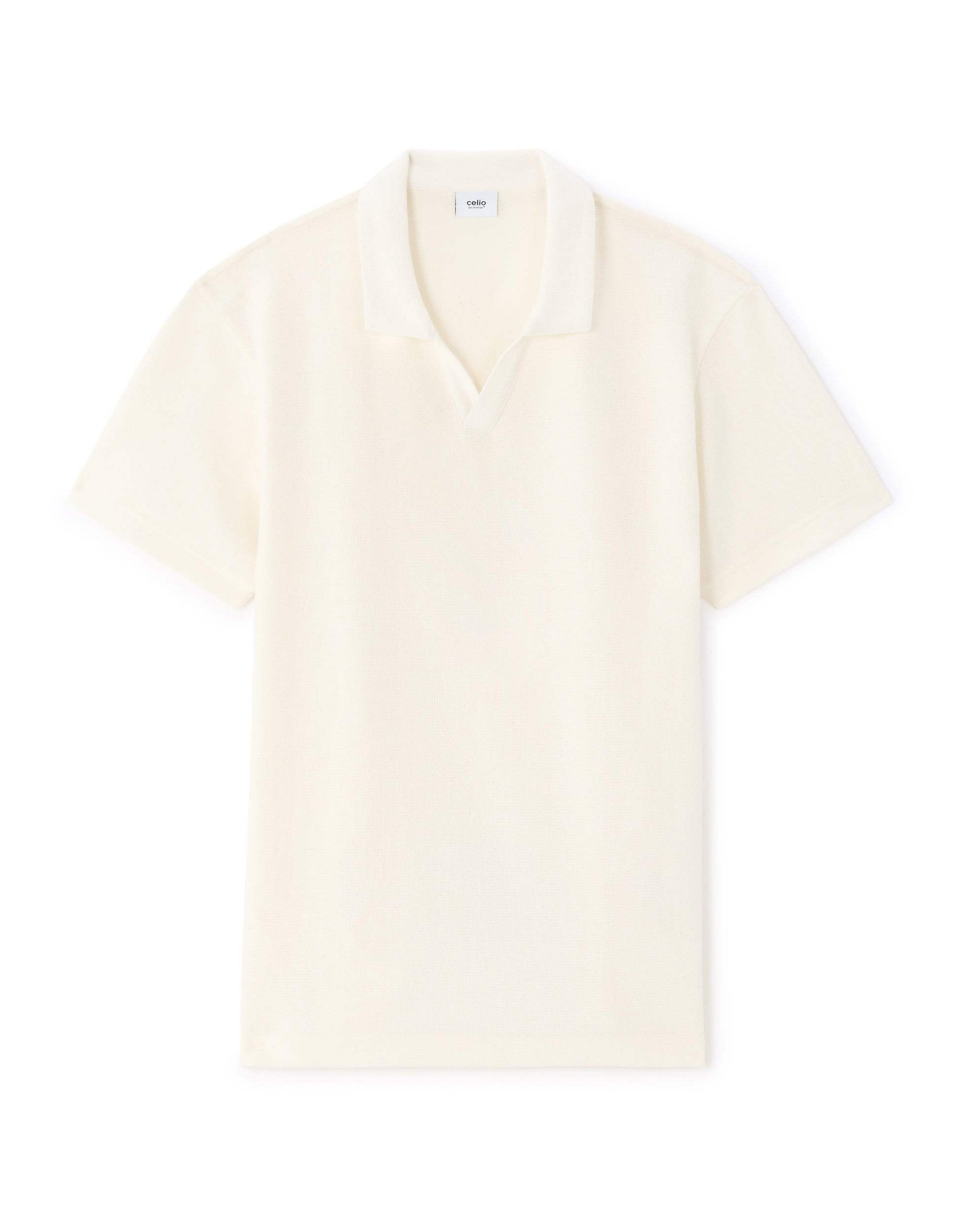 Celio Regular Fit Knit Polo - Beige