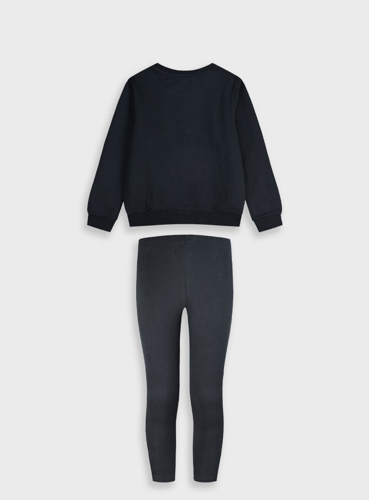 Children's Black Set(Blouse,Leggings) For Girl Energiers