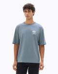 Grey Blue Short Sleeves Tshirt - Celio Lebanon