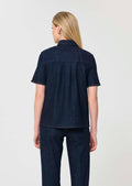 top in raw denim