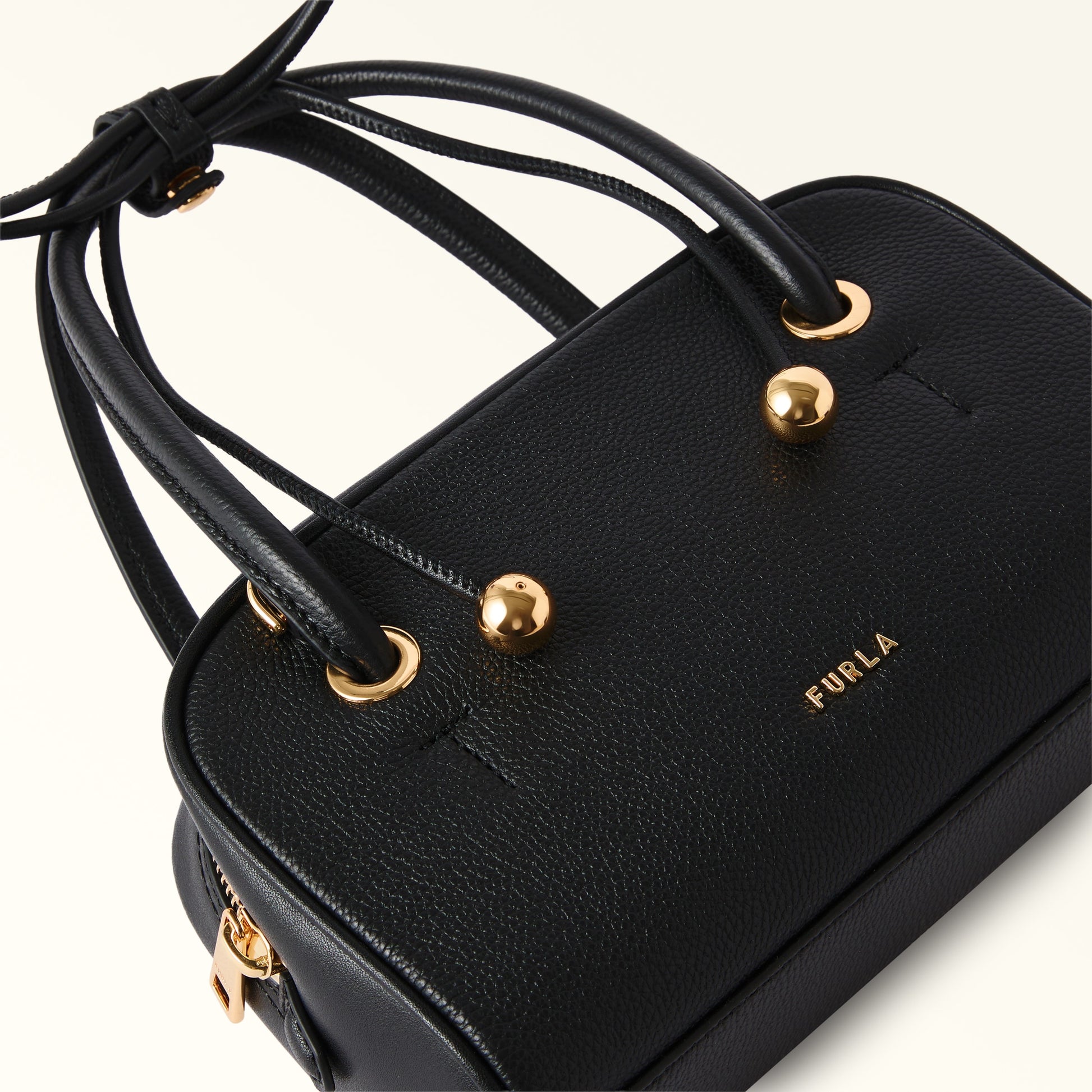 Furla Poppy Mini Dome in Black - Bags 