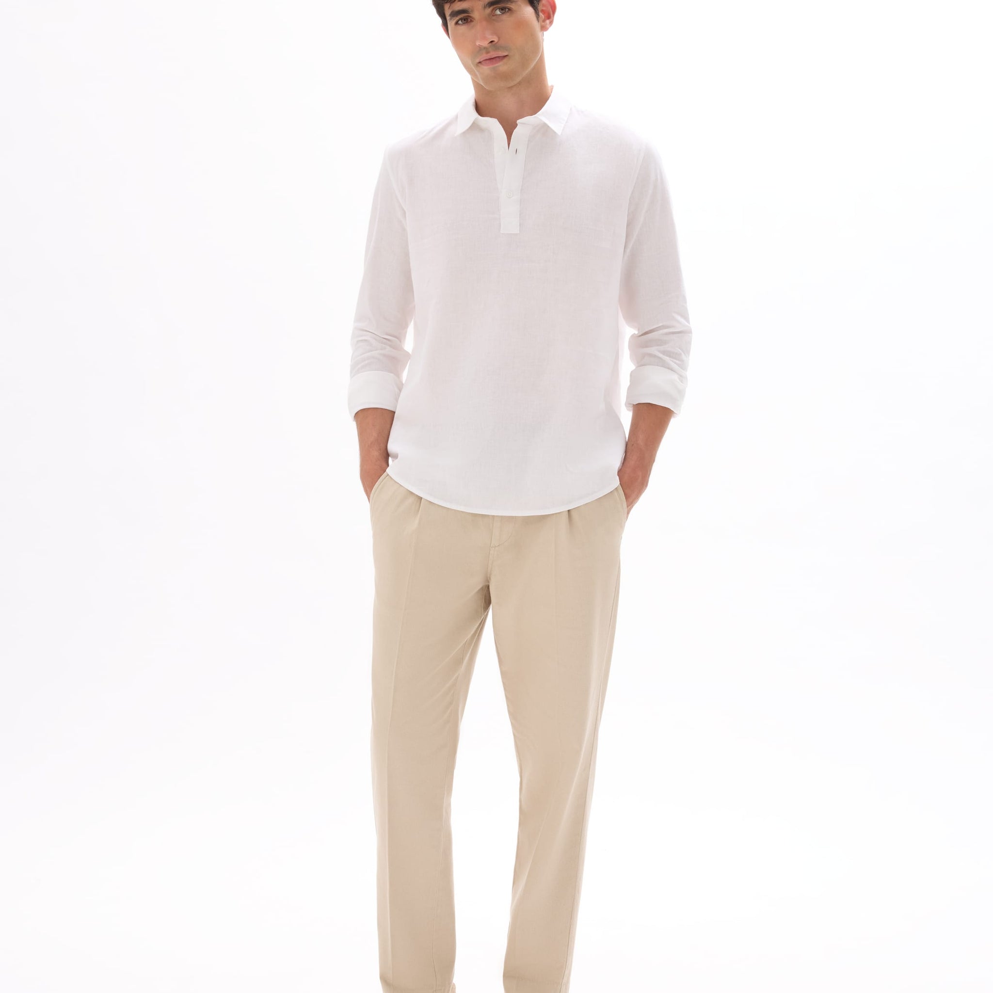 optical white Long sleeves Shirt