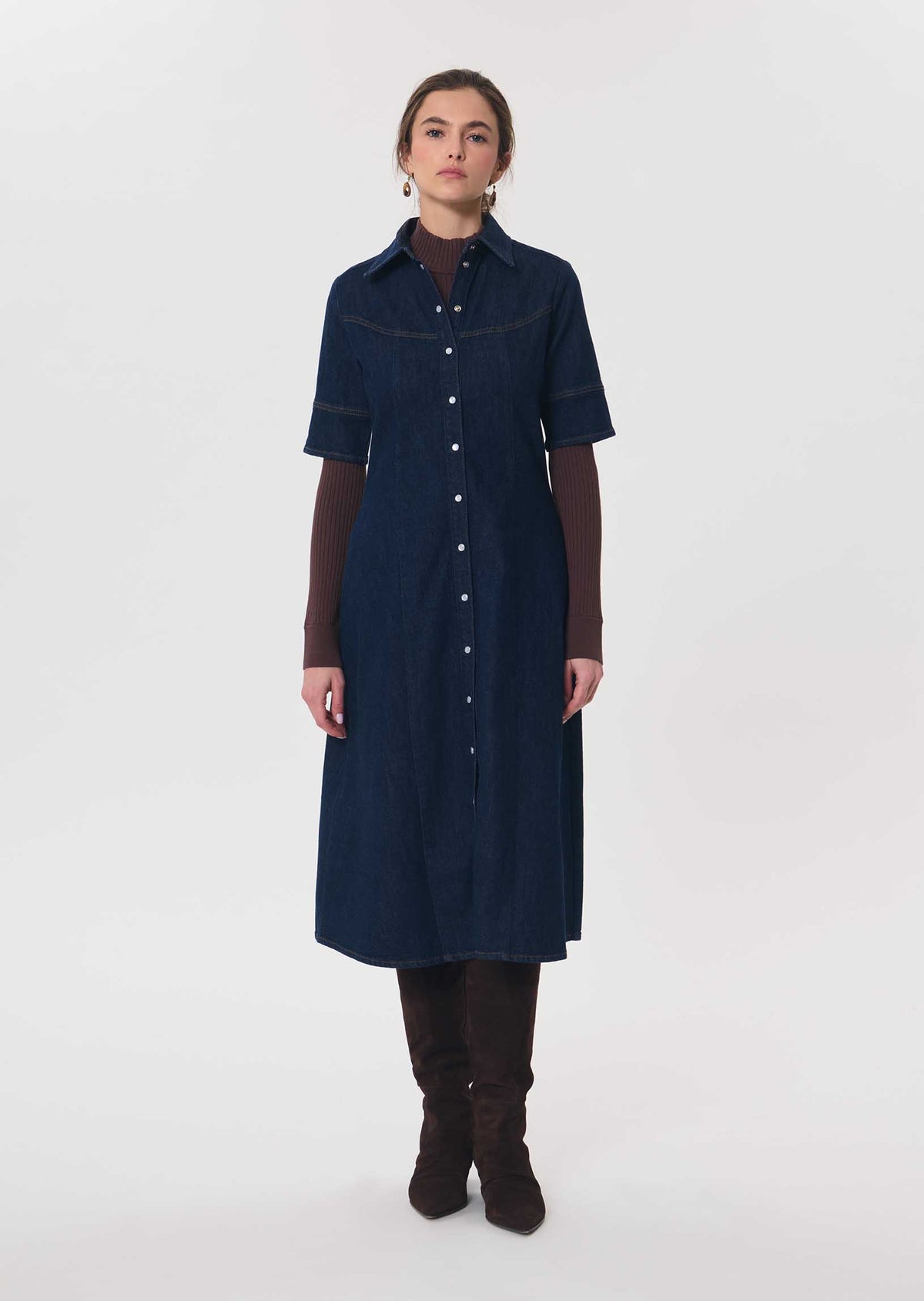 Ritchie dress in navy by Tara Jarmon