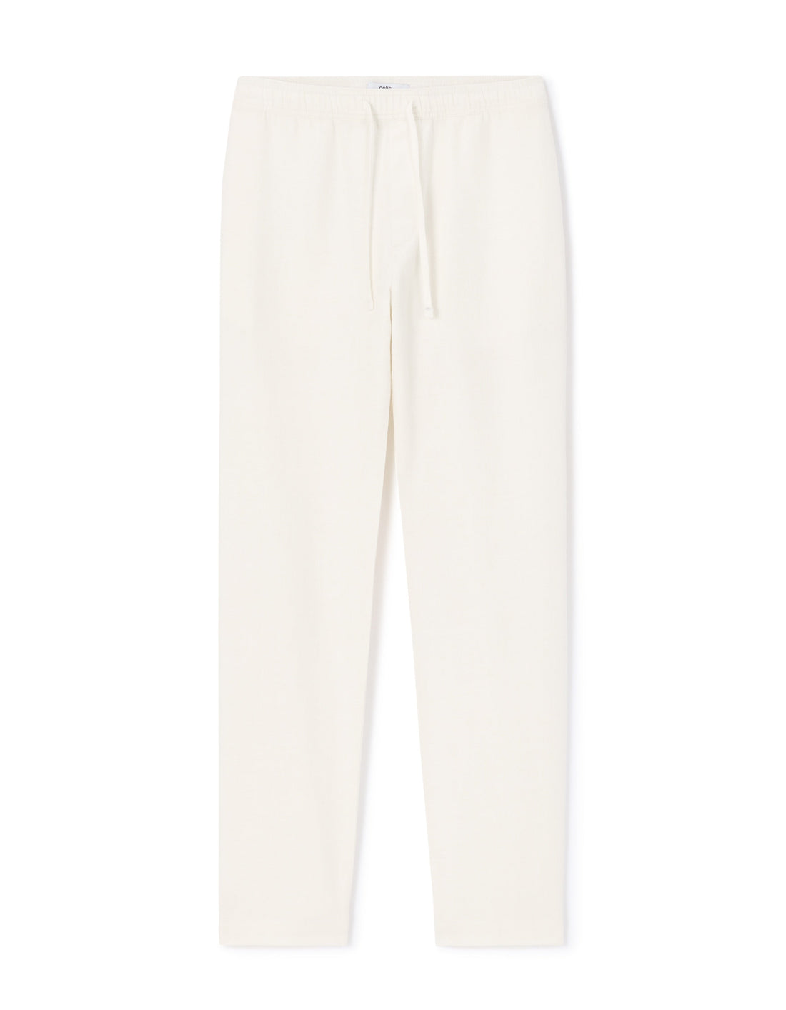 Relaxed Textured 100% Cotton Pants Celio