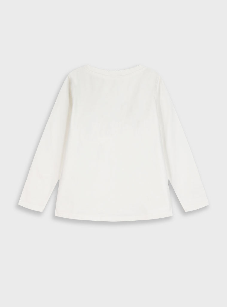 Children's Offwhite Blouse For Girl