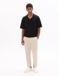 Celio Cotton Short-Sleeved Polo - Black
