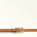 Furla Nuvola Fixed Belt H. 1,5 in Brown - Belts 