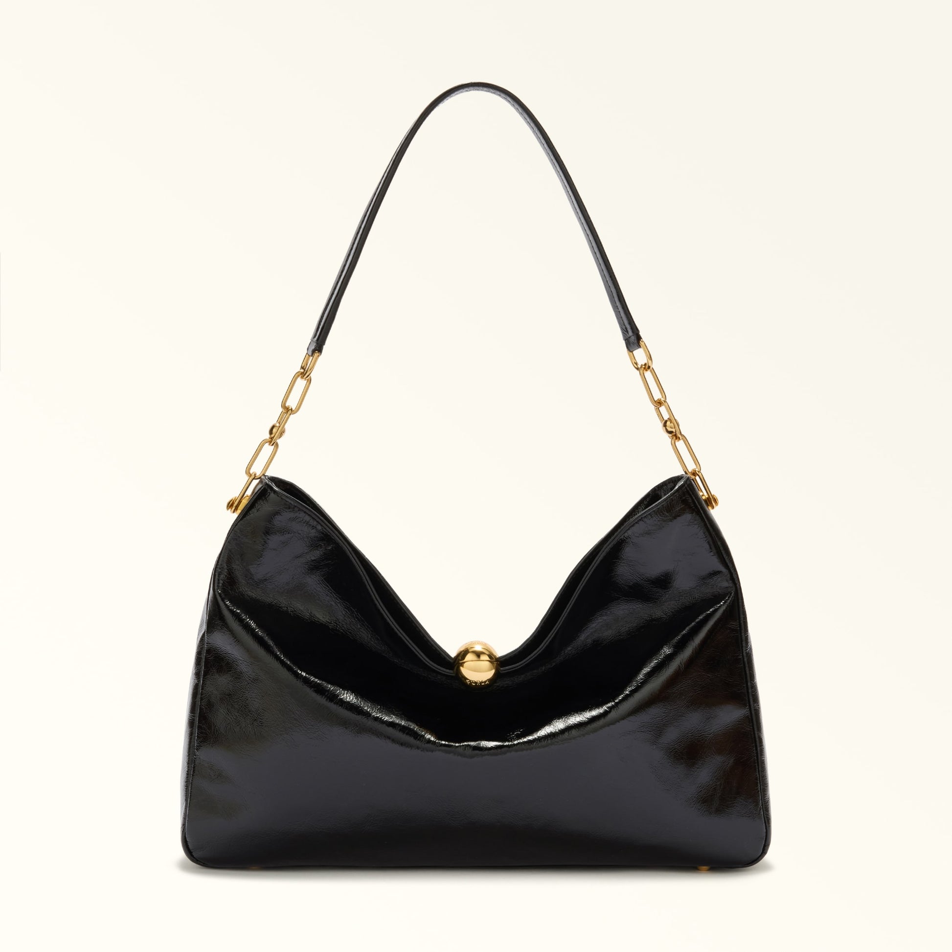 Furla Sfera Soft L Shoulder  Bag In Leather