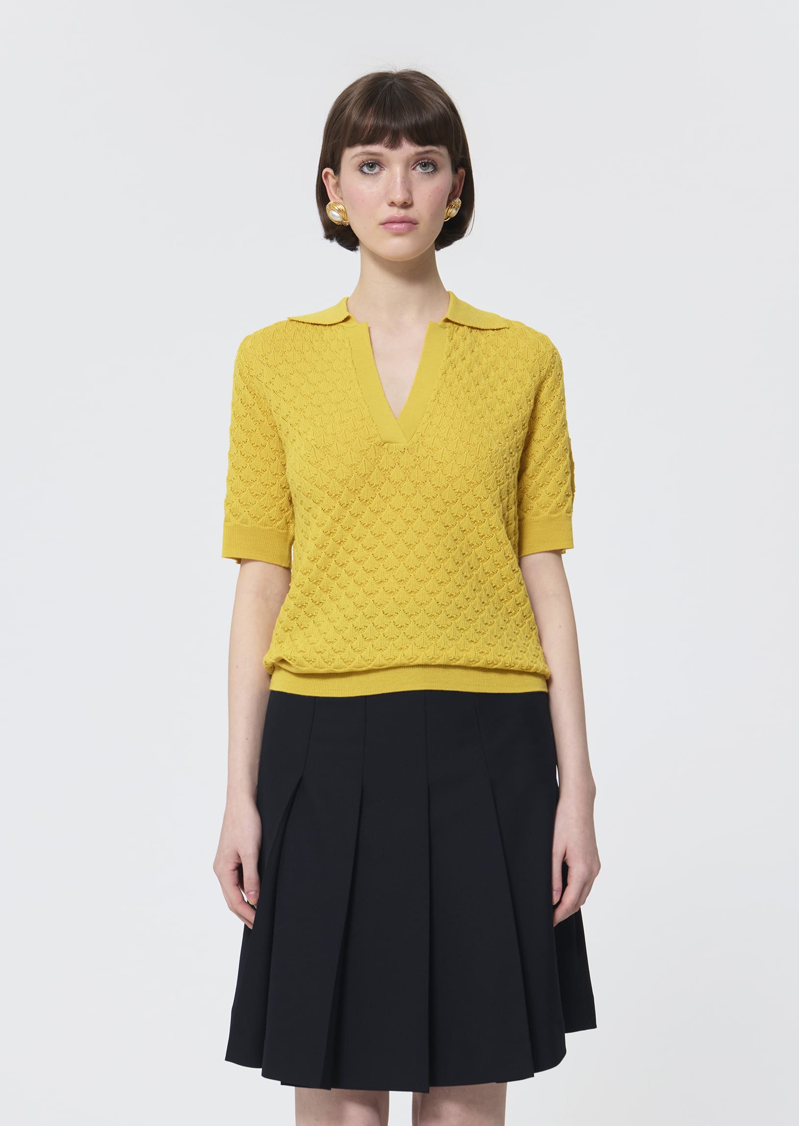 Panpi  lemon yellow sweater