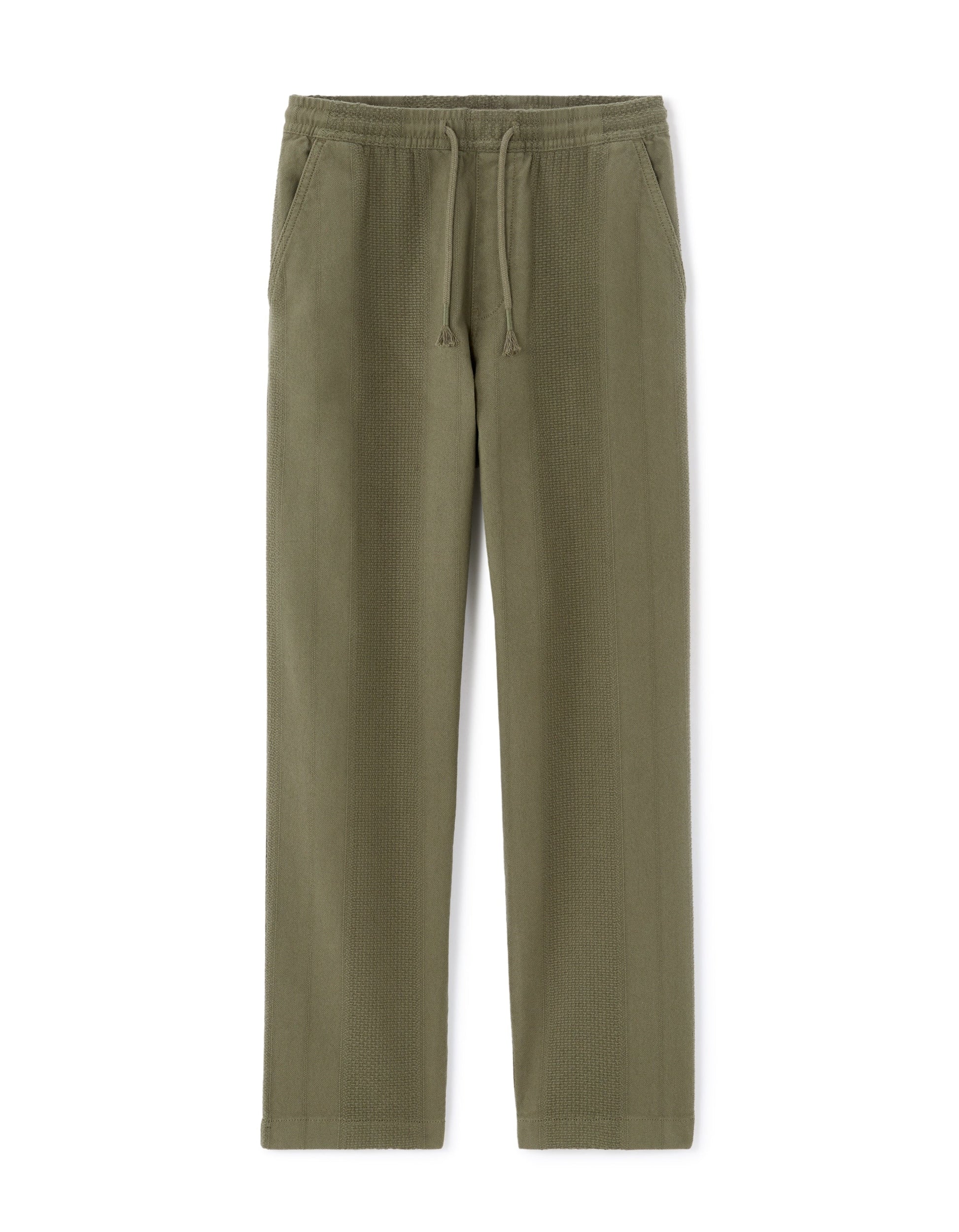 Relaxed Fit Pants<br>100% Cotton Jacquard Celio