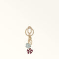 Furla Crystal Multiple Flowers in Pink - Charms 