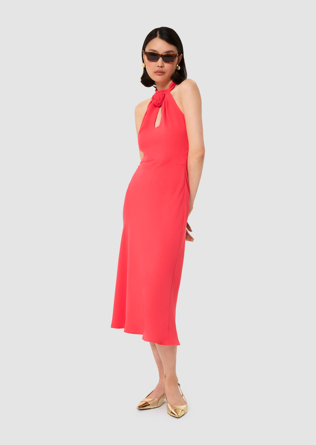 Rosanne red crepe dress by Tara Jarmon Lebanon
