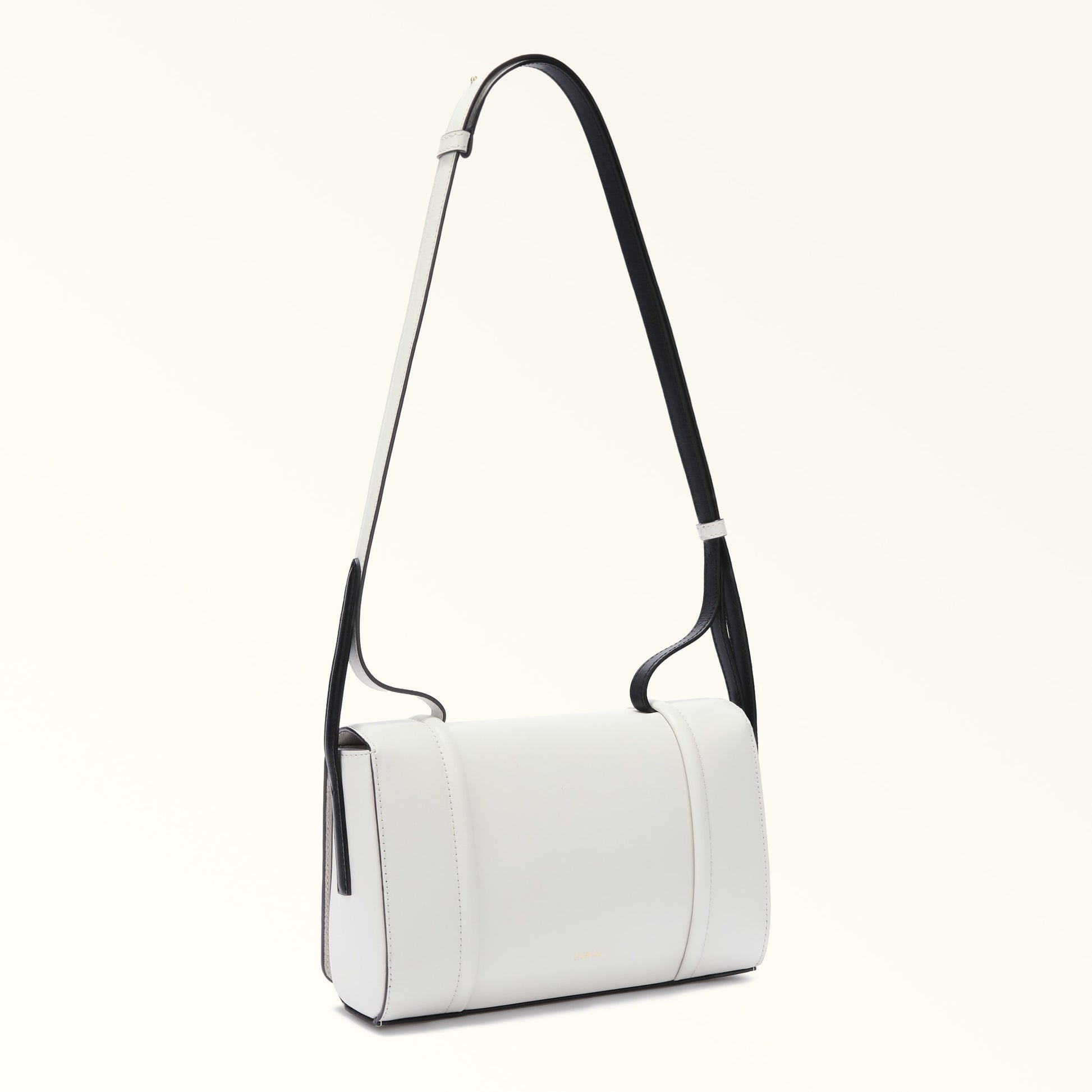 Crossbody Rva-Furla Riva Marshmallow+Nero