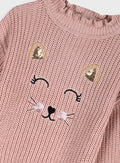 Children's Pink Blouse Knitwear For Girl