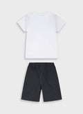 Black Set(Blouse,Shorts) for Boys