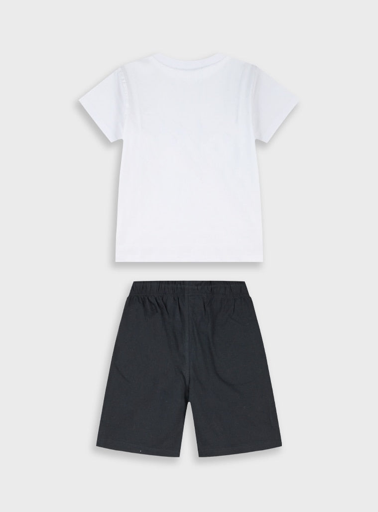 Black Set(Blouse,Shorts) for Boys