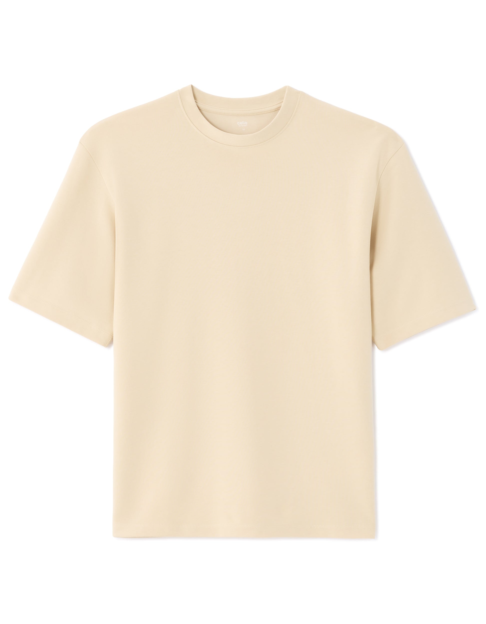 Celio Oversized Crew Neck T-shirt - Beige