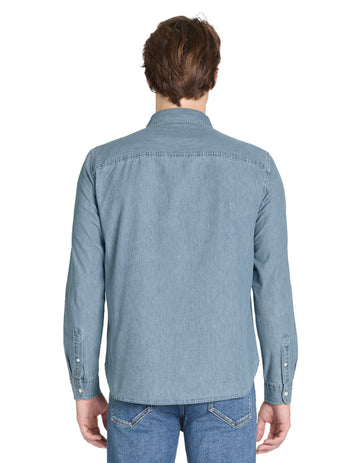 JAGUSTI BLUE LS SHIRT - Celio lebanon
