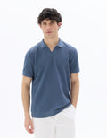 Regular fit waffle-knit polo shirt Celio