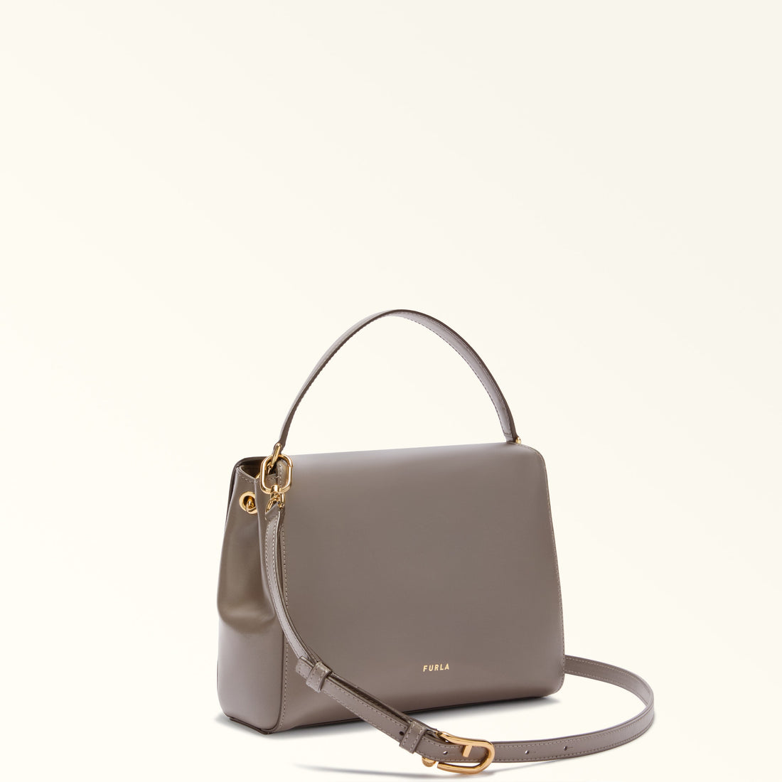 Furla Domus S Top Handle Bag In Leather