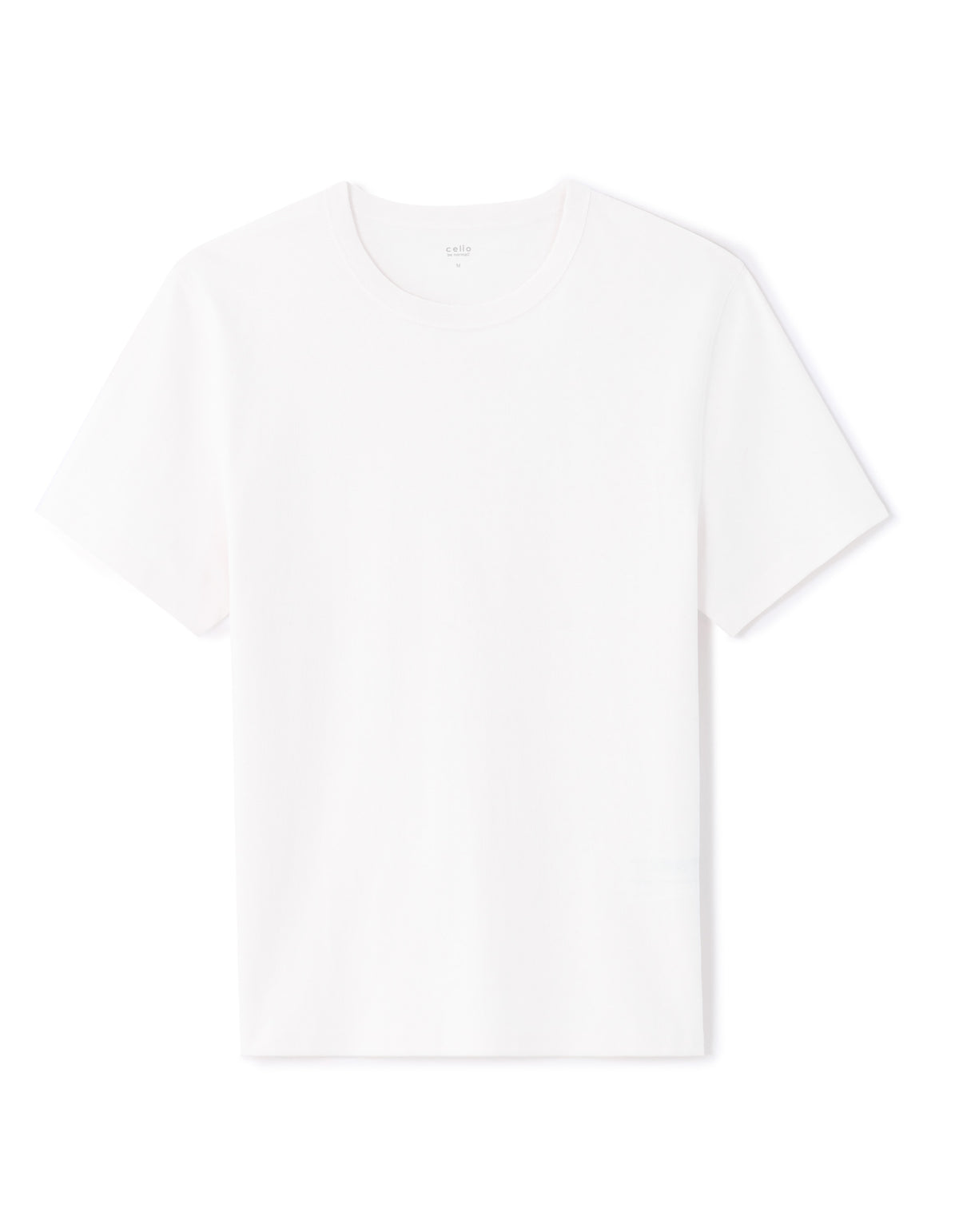 Celio Boxy Crew Neck 100% Heavyweight Cotton T-Shirt - White