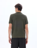 Kaki Short Sleeves Shirt - Celio Lebanon