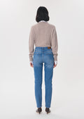Jonas jeans in denim blue cotton by Tara Jarmon