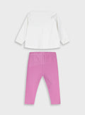  Pink Infant'S Set(Blouse,Trousers) For Girl