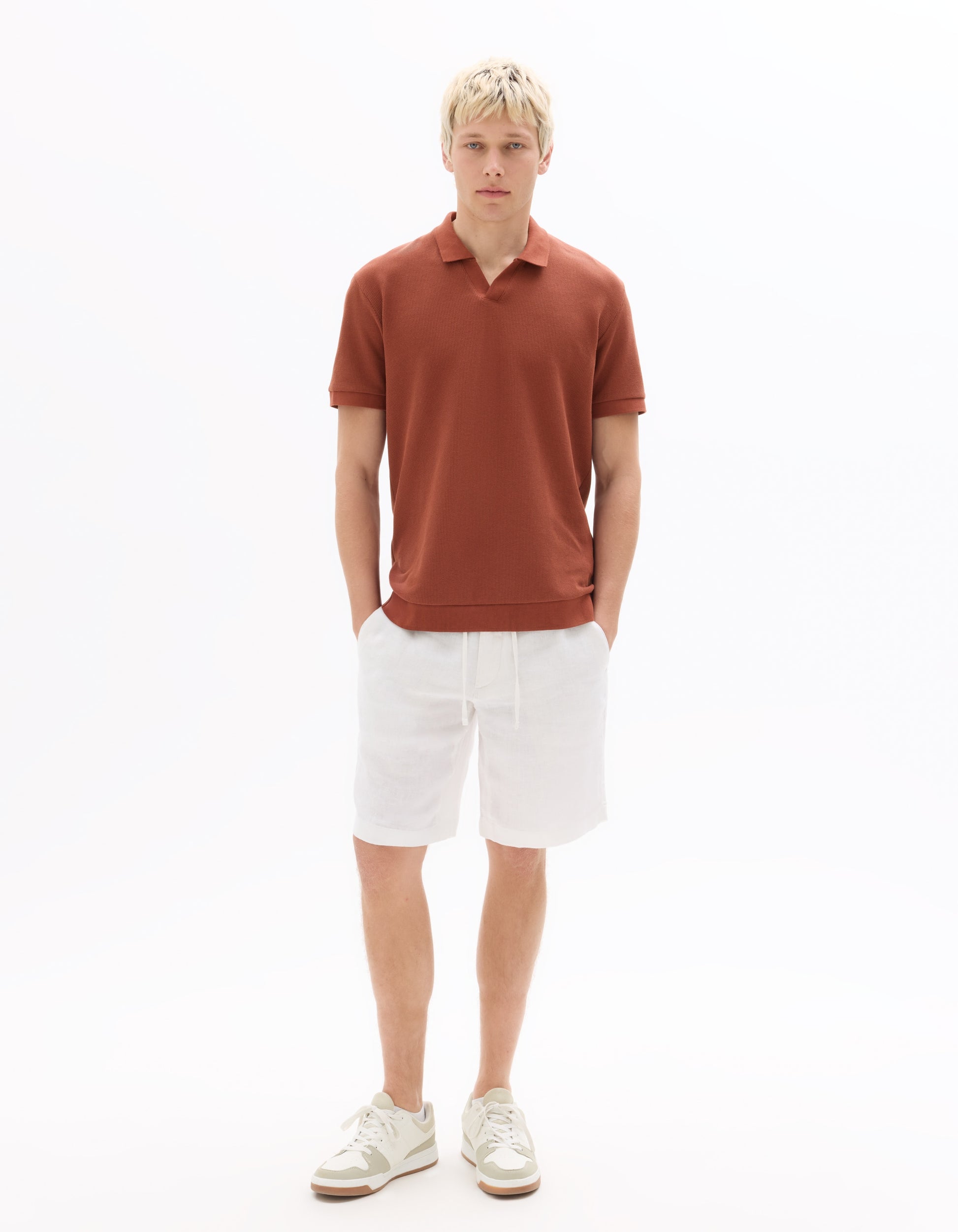 Red Short Sleeves Polo for Men