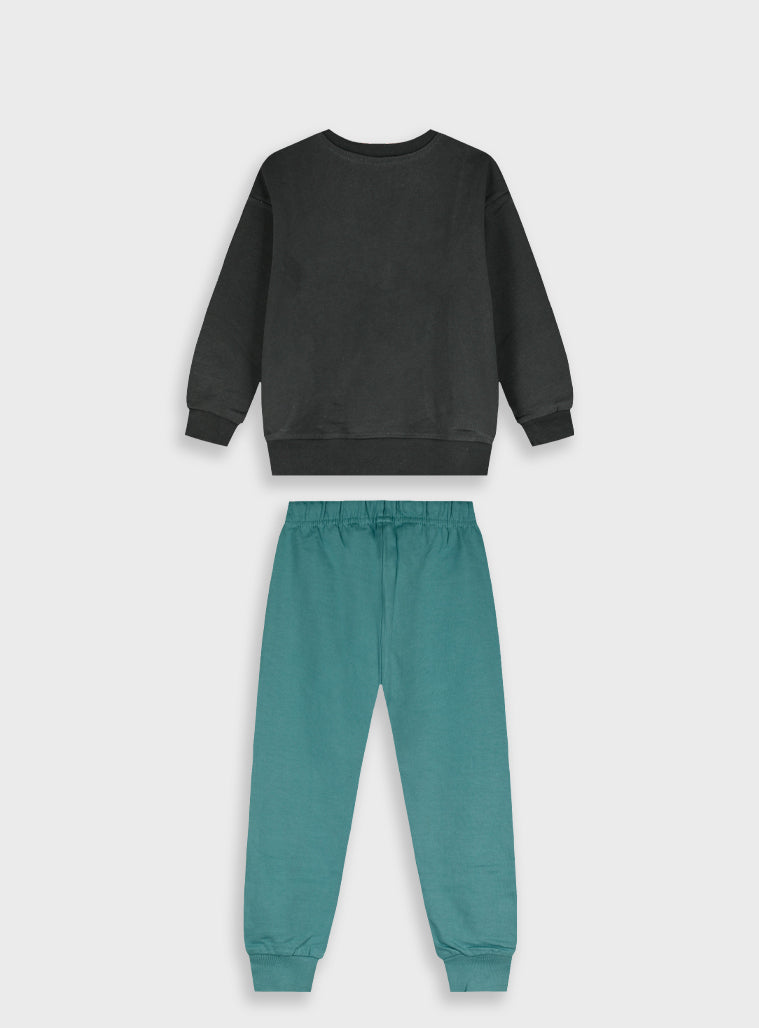 Cotton Boy Tracksuit - Ice Green