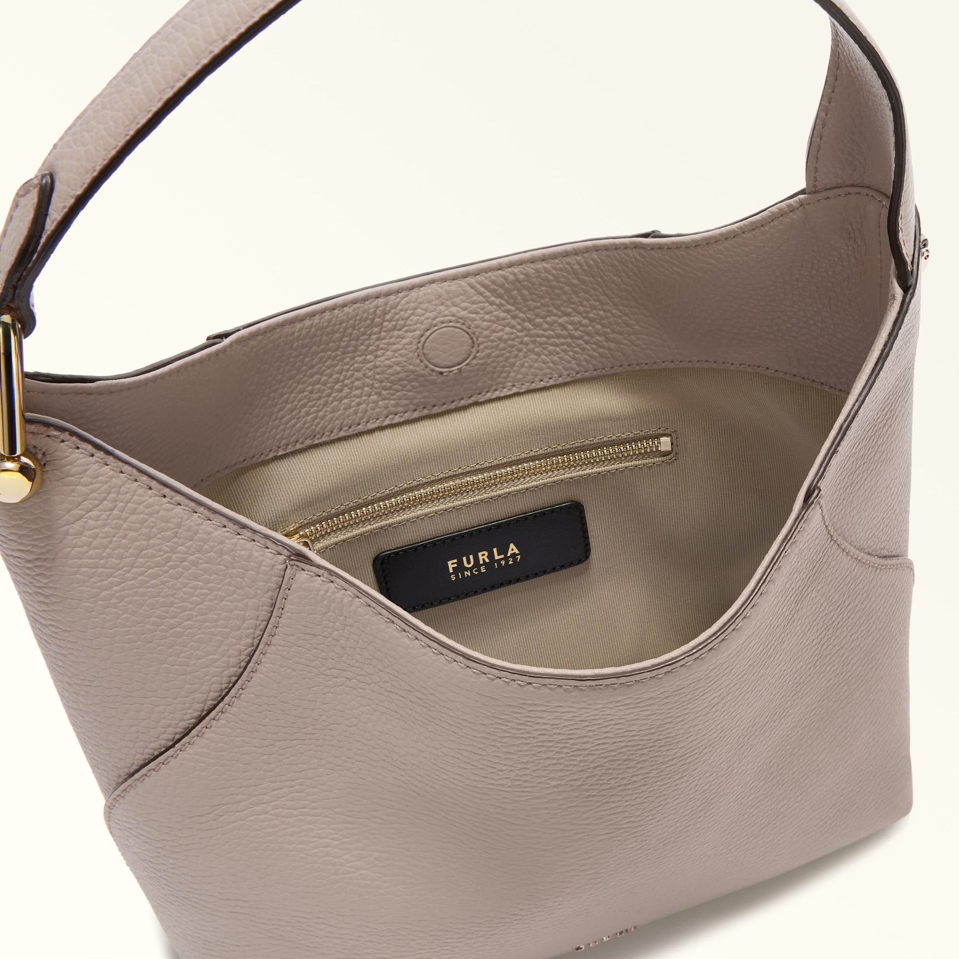 Furla Lara S Hobo Bag In Leather