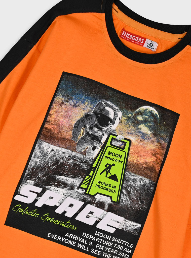 Children's Orange Blouse For Boy